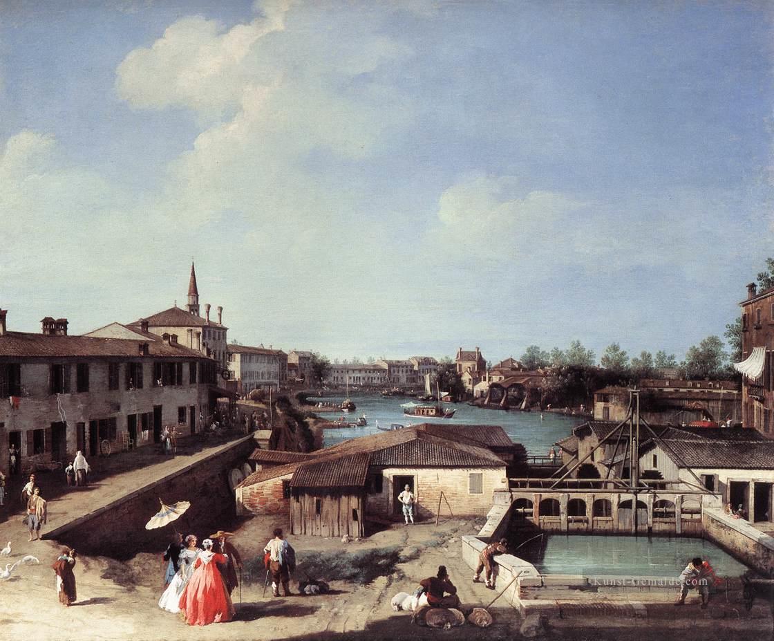 Dolo an der Brenta Venezia Venedig Canaletto Ölgemälde